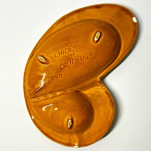 Vintage MCM Wade Of California Ceramic Boomerang Heart Ashtray Coin Trinket Tray - Picture 6 of 13